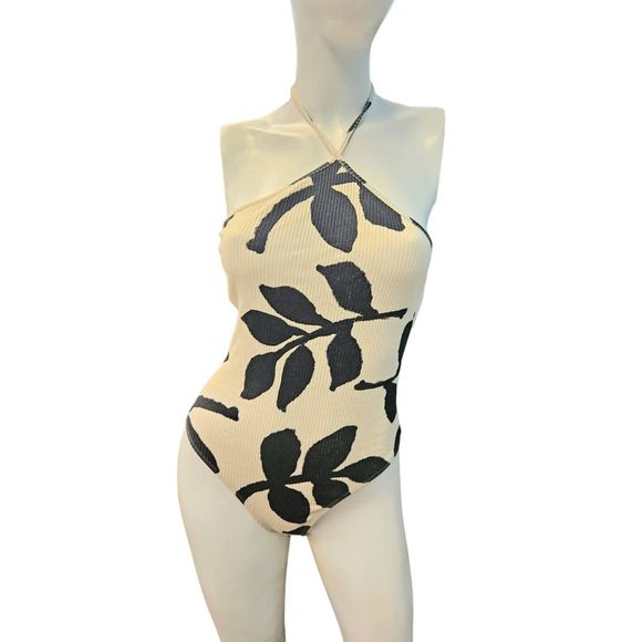 Zara White and Black Halter Bodysuit - Picture 6 of 9